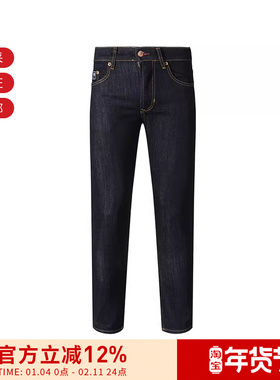 VJC范思哲 男士V字徽章休闲牛仔裤长裤 76GAB5K0 DW022L54