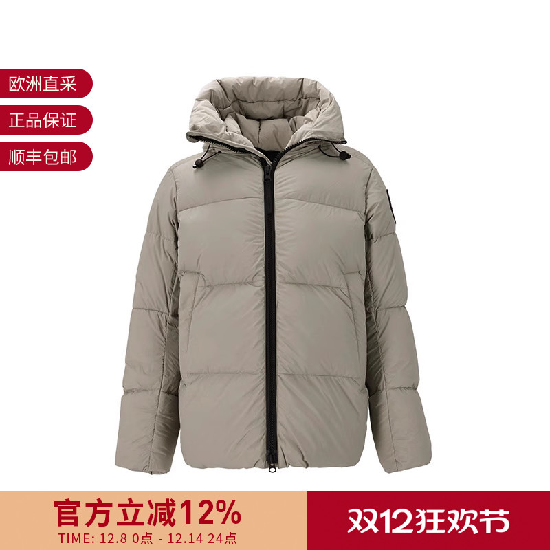 CANADAGOOSE男士连帽鸭绒羽绒服
