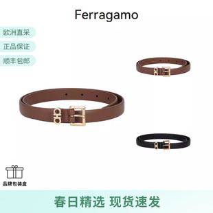Ferragamo菲拉格慕女士Gancini扣饰不可裁剪窄版 230413 腰带1.7cm