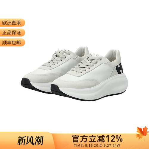 Hogan 女士H696厚底系带运动休闲鞋跟高6.5cm HXW6960GG30UHC