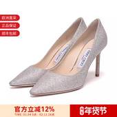 Choo周仰杰 女士经典 闪粉尖头高跟鞋 Jimmy ROMY