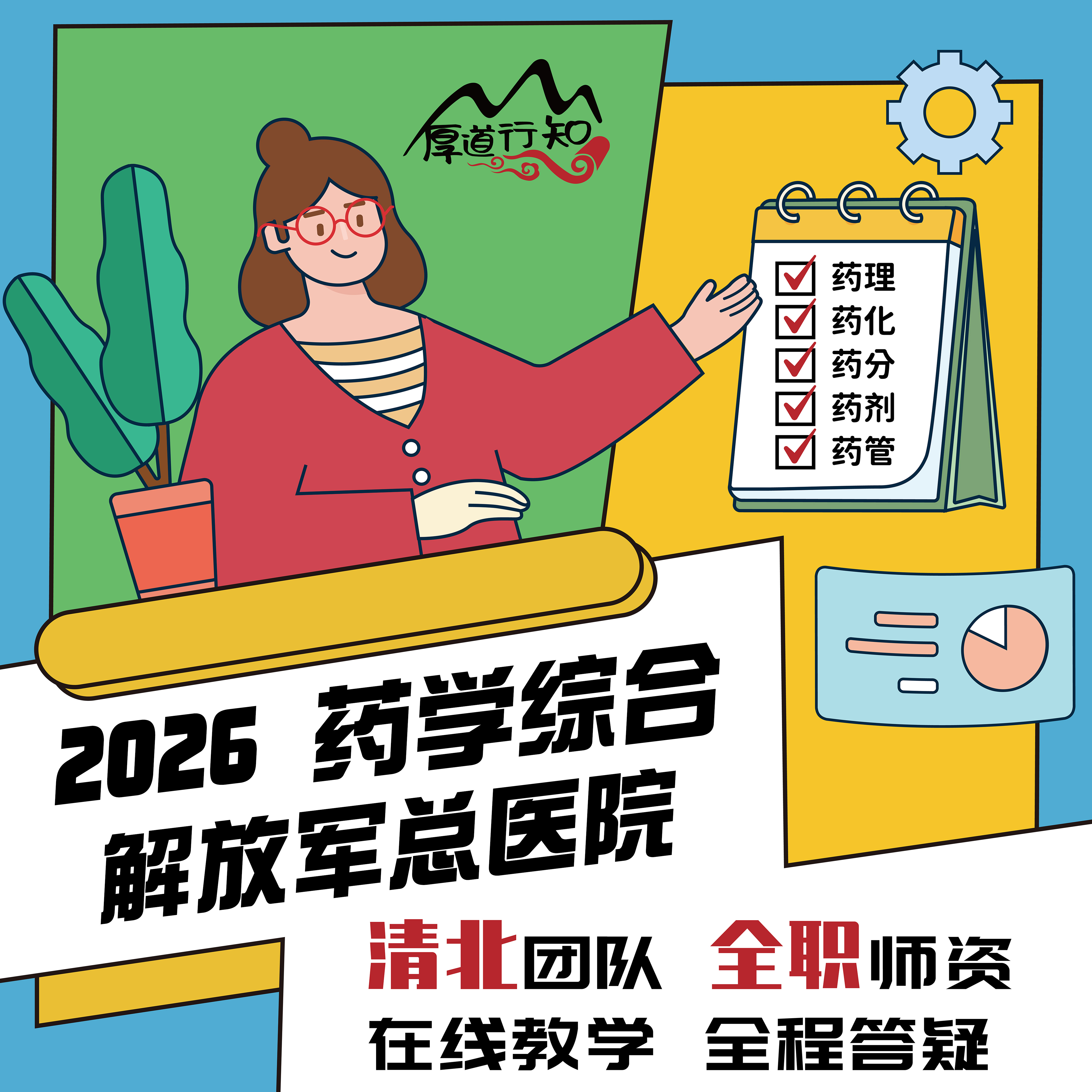【厚道行知】解放军总医院349药学综合 2026级药学考研网课 真题