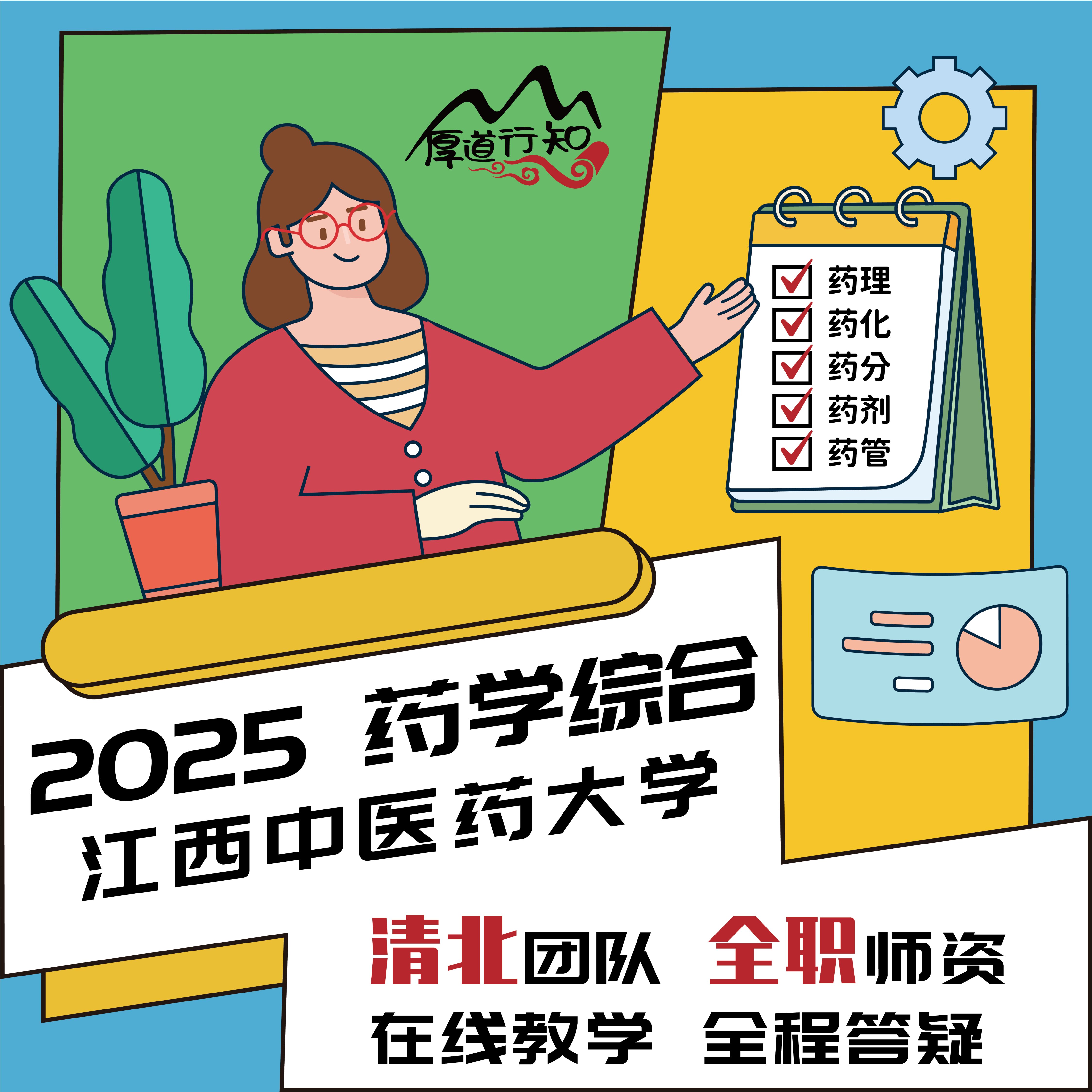 【厚道行知】江西中医药大学349药学综合2025级药学考研网课 真题