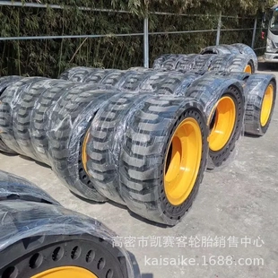 载机实心轮胎 垃圾废品站用耐刺扎铲车轮胎 20.5 16装