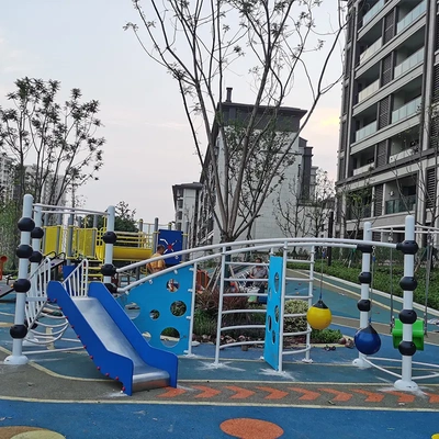 大型户外非标游乐设备幼儿园景区场所设施室外不锈钢滑梯爬网订制