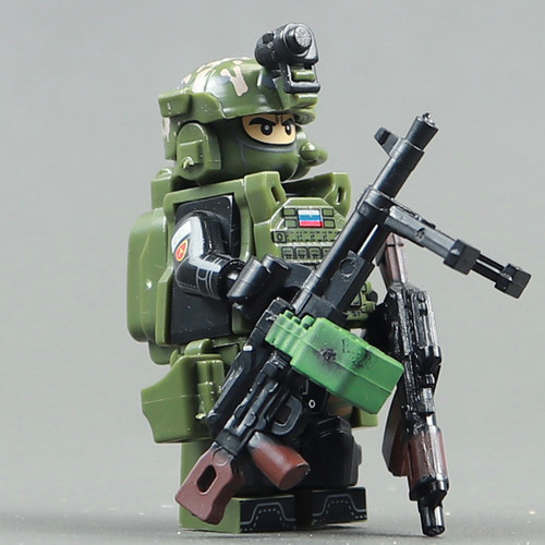 特种兵军事人仔积木幽灵特警