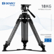 百诺BVX18CFK碳纤维电影级专业摄像液压三角支架摄像机阻尼三脚架佳能索尼视频拍摄单反相机直播vlog三脚架