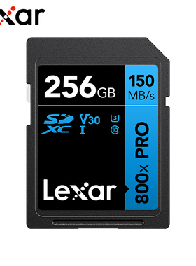 雷克沙SD卡128G存储卡800x pro相机4K高速U3摄像机SDXC尼康佳能64