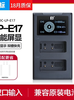 沣标LP-E17充电器佳能EOS R10 R50 R50V V1 R8 RP微单77D 800D 760D 200D II单反M6二代M3相机750D电池座充M5
