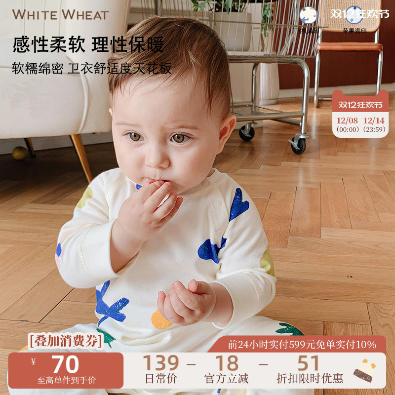 纯棉连体衣爬服新生春夏秋