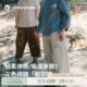 新款 儿童26春季 裤 子男童长裤 whitewheat 女宝纯棉阔腿裤 轻松裤