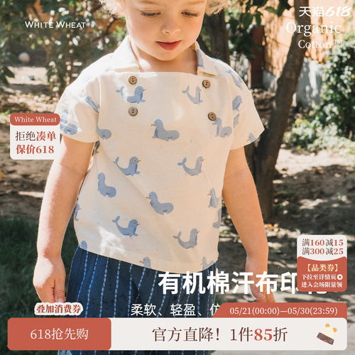 whitewheat海象polo衫短袖