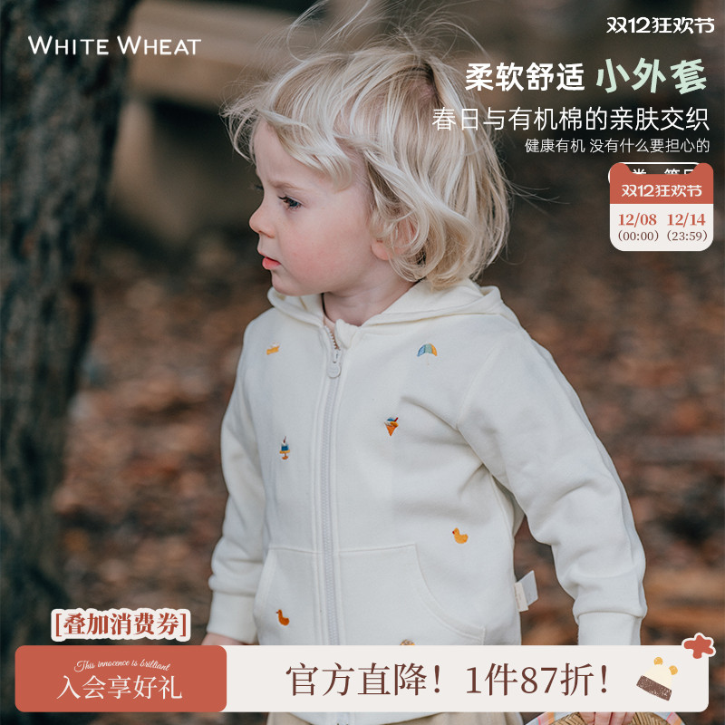 whitewheat春季连帽外套