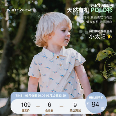 whitewheat休闲洋气polo衫短袖