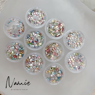 Namie 美甲钻 韵姐华子平替1比1高品质K9彩色平底超闪多形状混装