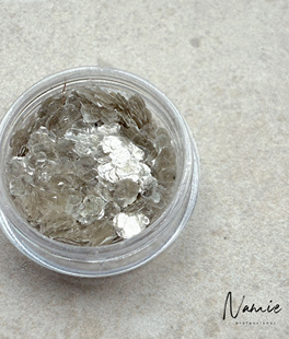 Namie 金属光泽岩片ins美甲素材美甲饰品01 高亮超薄丝绸云母片