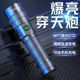 微笑鲨强光手电筒超长续航户外充电灯应急灯家用手电白激光照明探