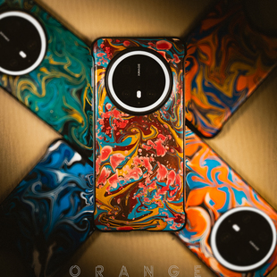 橙制手工适用于华为Mate70pro+rs非凡大师手机保护壳套60pura皮革新款高端原创复古个性高级小众国潮镜头不包