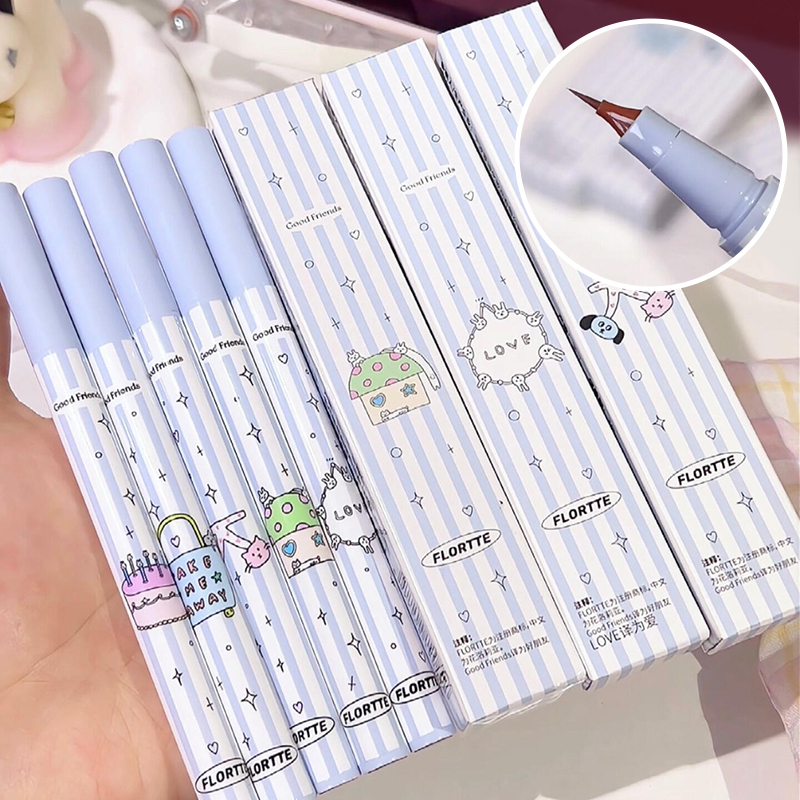 FLORTTE花洛莉亚万向眼线液笔好胖友俱乐部系列精细多用旋转笔头