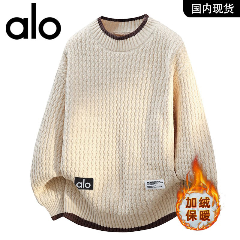 官方奥特莱斯品牌折扣 冬季加绒保暖圆领时尚波浪纹男款毛衣,男装,大码上装,淘宝优惠券,粉丝福利购,淘宝优惠卷