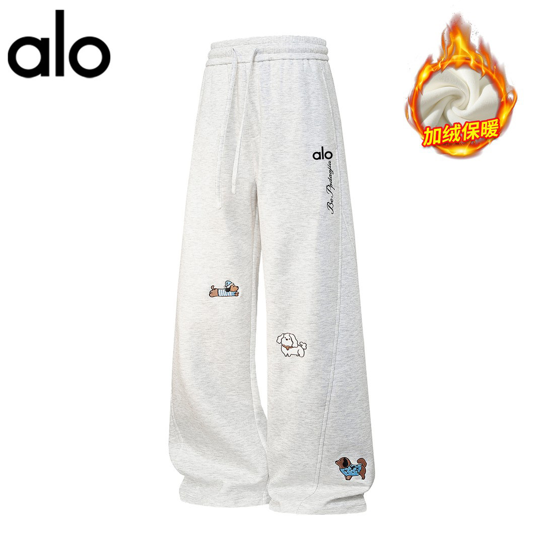 官方奥特莱斯刺绣阔腿卫裤男女款加绒保暖宽松大码运动休闲裤子,男装,大码上装,淘宝优惠券,粉丝福利购,淘宝优惠卷