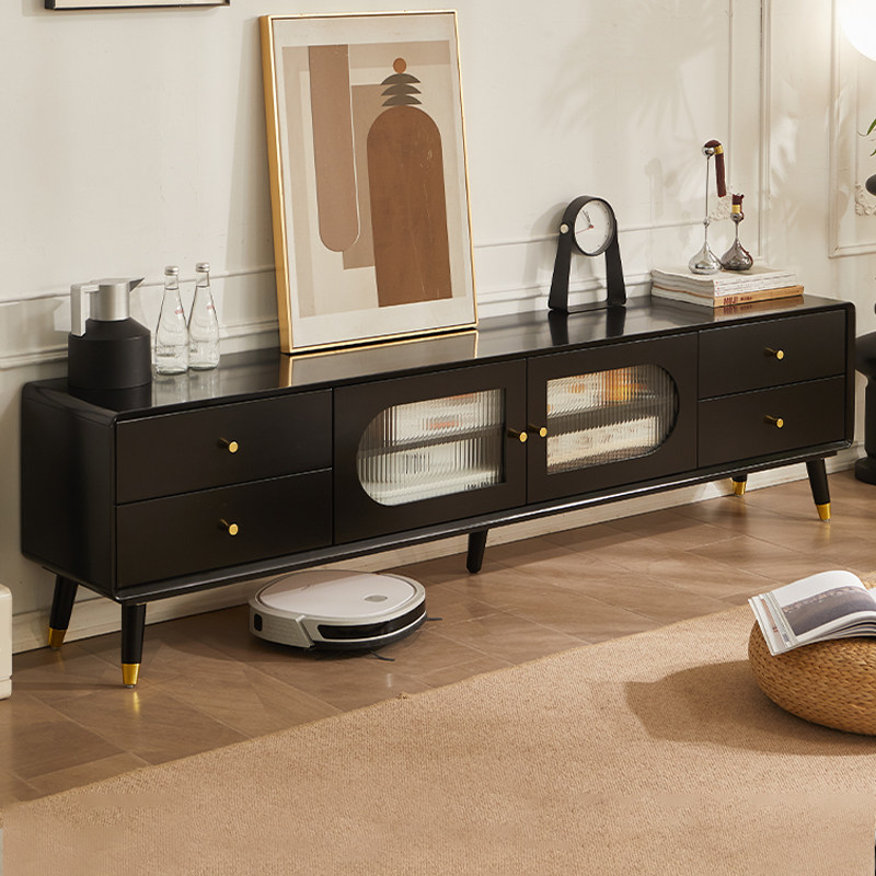 实木电视柜客厅家用茶几组合小户型储物柜子地柜轻奢简约电视机柜