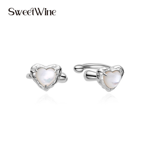 SWEETWINE白贝母爱心耳骨夹