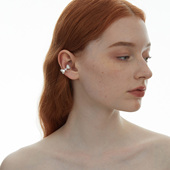 Sweet 哈妮克孜同款 Wine蝴蝶结耳骨夹高级感独特轻奢小众耳环