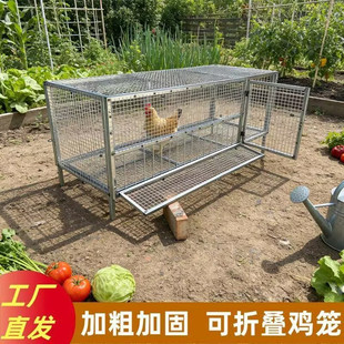 鸽子养殖专用笼折叠鸭兔家禽子鸭大号蛋鸡室外养鸡鸽子笼铁丝网棚