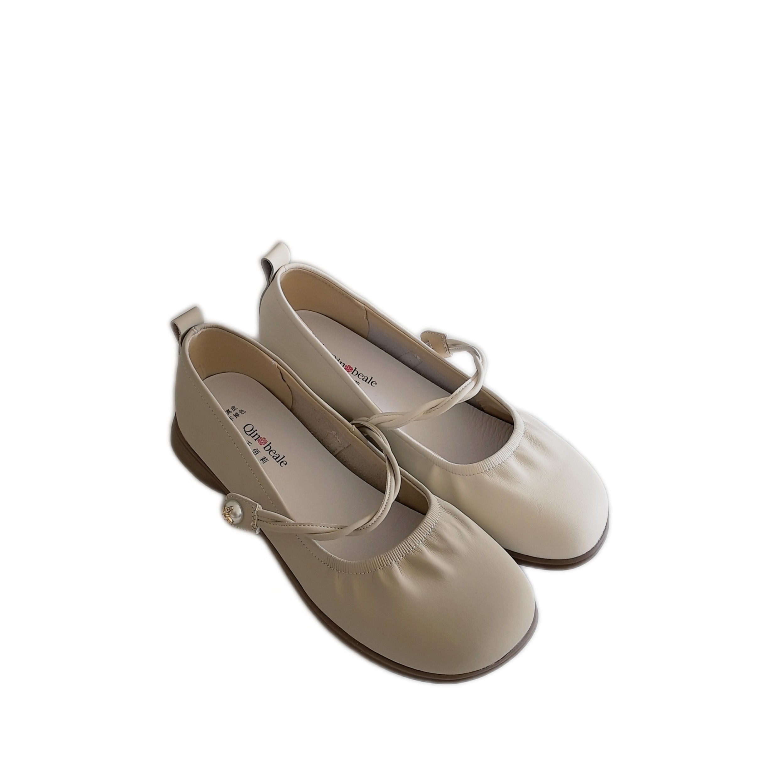 千佰莉2026春秋季新款大码玛丽珍鞋女平底单鞋温柔配裙子浅口奶奶