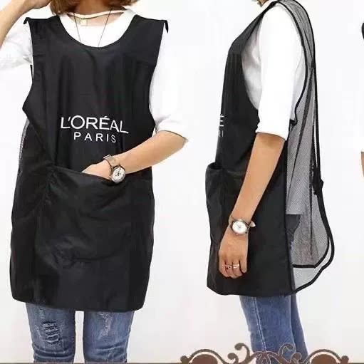 新款高档美发工作服理发店专用围裙发型师工作服网红防水夏季染发