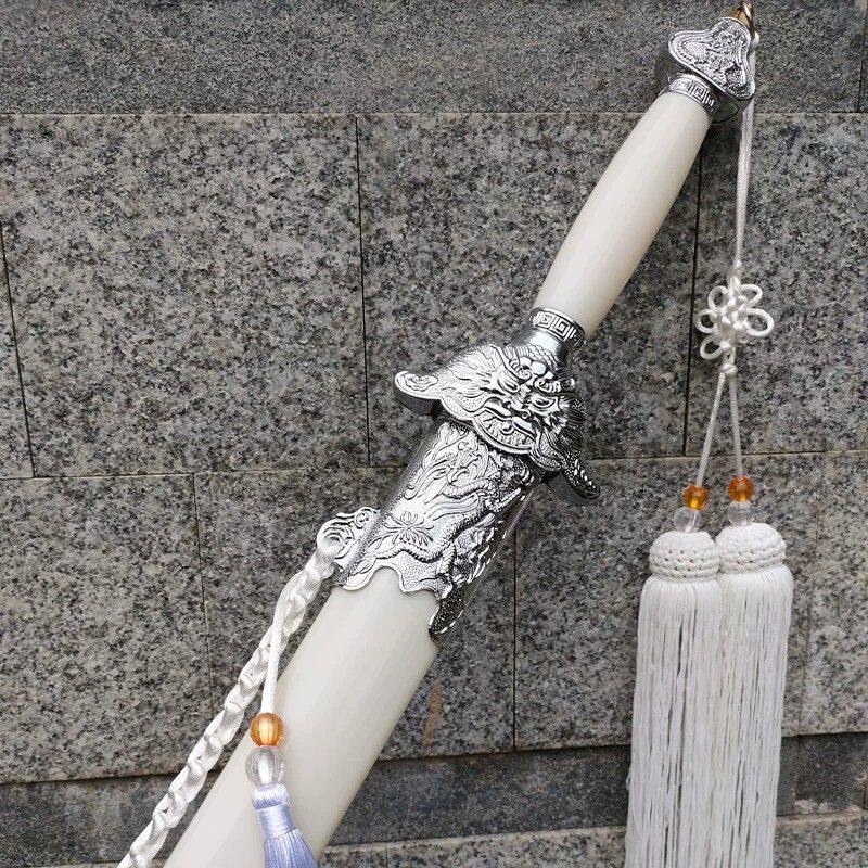 太极剑不锈钢女士晨练健身剑软剑表演剑武术剑男士未开刃古装道具
