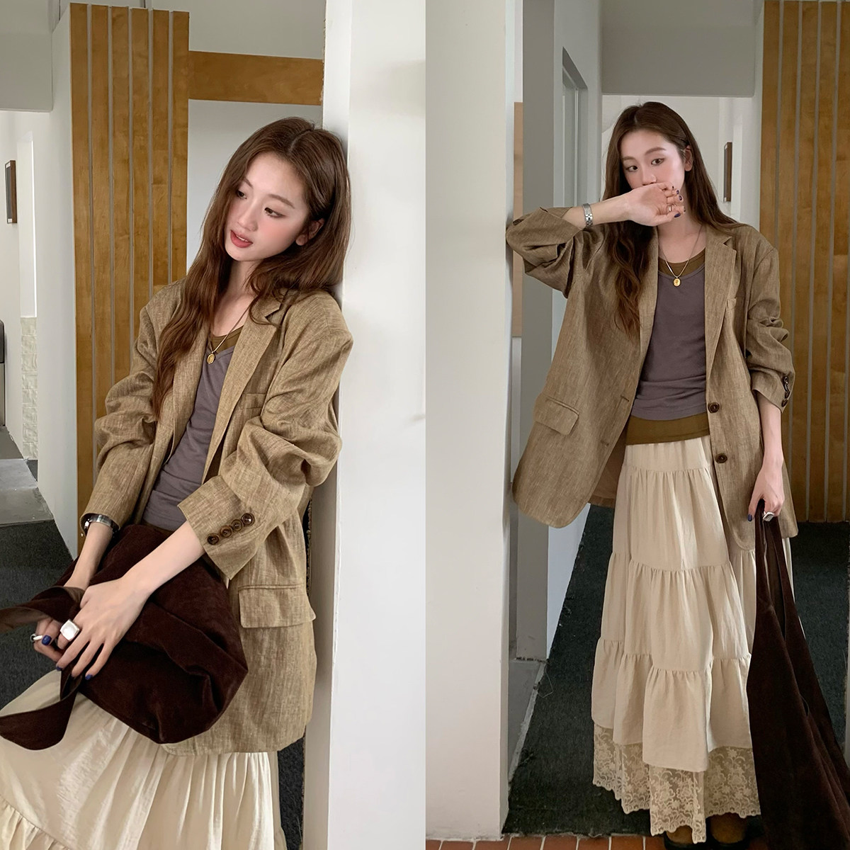 soolrok 松未韵一 两色亚麻复古西装外套女通勤小众轻薄防晒上衣,女装/女士精品,西装,淘宝优惠券,粉丝福利购,淘宝优惠卷