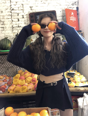 soolrok松未韵一小众拼接半身裙