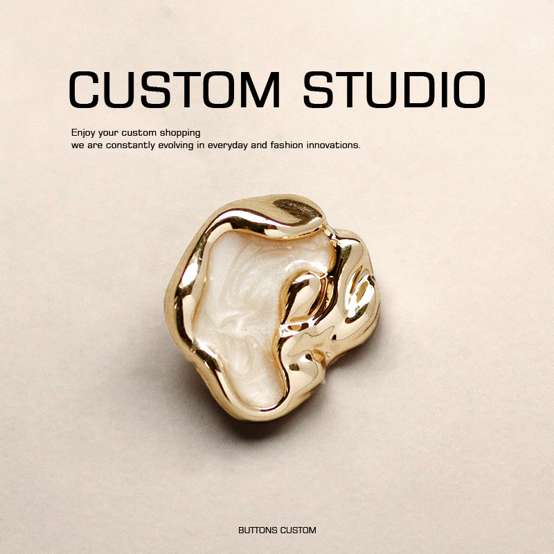 尘烟 复古风金色不规则点油纽扣设计师辅料西装毛衣大衣高档扣子,居家布艺,纽扣,淘宝优惠券,粉丝福利购,淘宝优惠卷