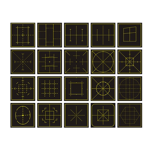 书法格教学磁性黑板贴定制子修格魔法格通用格回字格蛋形格天地格章法格书法练字粉笔字书写练习软磁贴定做