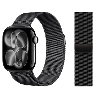 7运动6金属s10不锈钢女同款 适用iwatch表带applewatch表带新款 ultra3男se米兰尼斯磁吸s11苹果手表表带s9代8