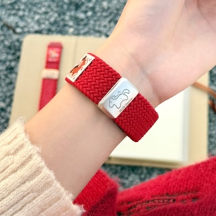 适用小米watchs4表带s4sport运动手表磁吸腕带s1/s2/s3尼龙手表链s2pro男女color2防水替换带watch2pro表带红