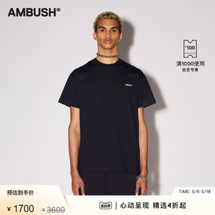 T恤 短袖 棉质舒适LOGO刺绣三件装 AMBUSH男女同款