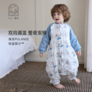 721星球宝宝睡袋婴儿恒温夹棉分腿睡袋秋冬款防寒长袖儿童防踢被