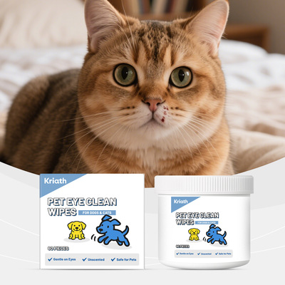 Kriath  宠物眼湿巾 日常猫狗眼部不适护理温和呵护宠物护理湿巾