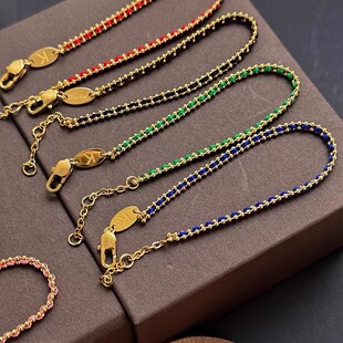 JACDIOO高品不掉色 法国本命年好运编织手链女小香风小红绳手绳