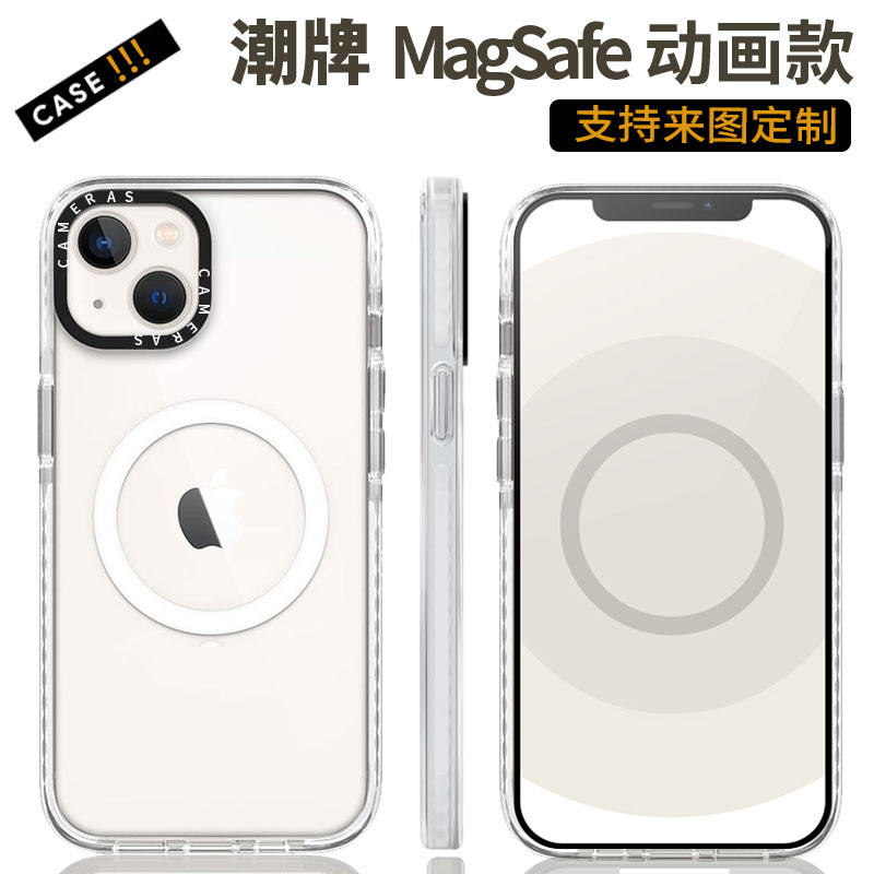 casetify苹果13透明网红magsafe