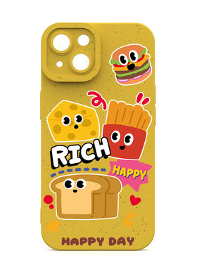 富力顿 吐司面包环保手机壳适用苹果iphone14女magsafe14plus黄色14promax 12/13mini防摔xr磁吸11pro再生TPU