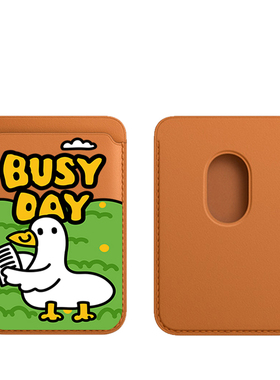 MagSafe卡包磁吸式皮套适用iPhone14苹果13promax皮革配件公交卡手机皮包银行卡12pro门禁真皮零钱包卡通保护