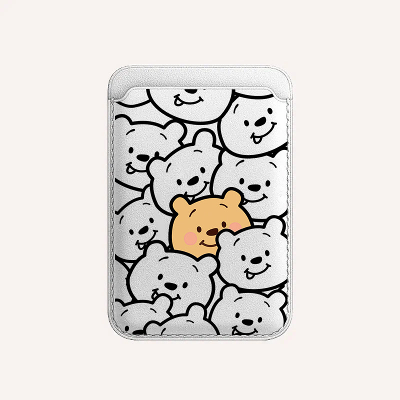 【线条维尼熊】magsafe磁吸卡包适用于iphone15pro