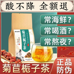 菊苣栀子茶高尿酸正品 降排酸茶尿酸風痛中茶高绛酸清酸茶
