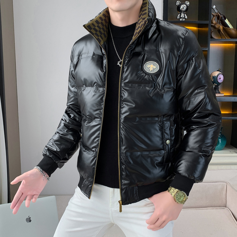 免洗休闲短款羽绒服潮牌立领外套