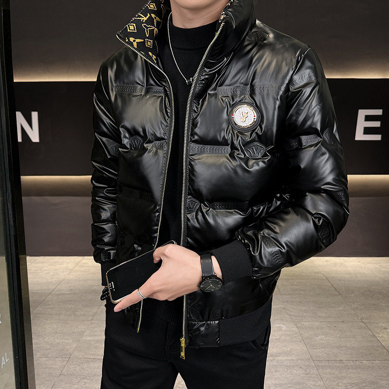 香港欧货短款羽绒服潮牌立领外套