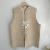 外穿洋气妈妈背心老人马夹 国风马甲奶奶春秋款 中老年人女装 新中式